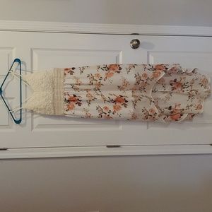 Floral high low dress